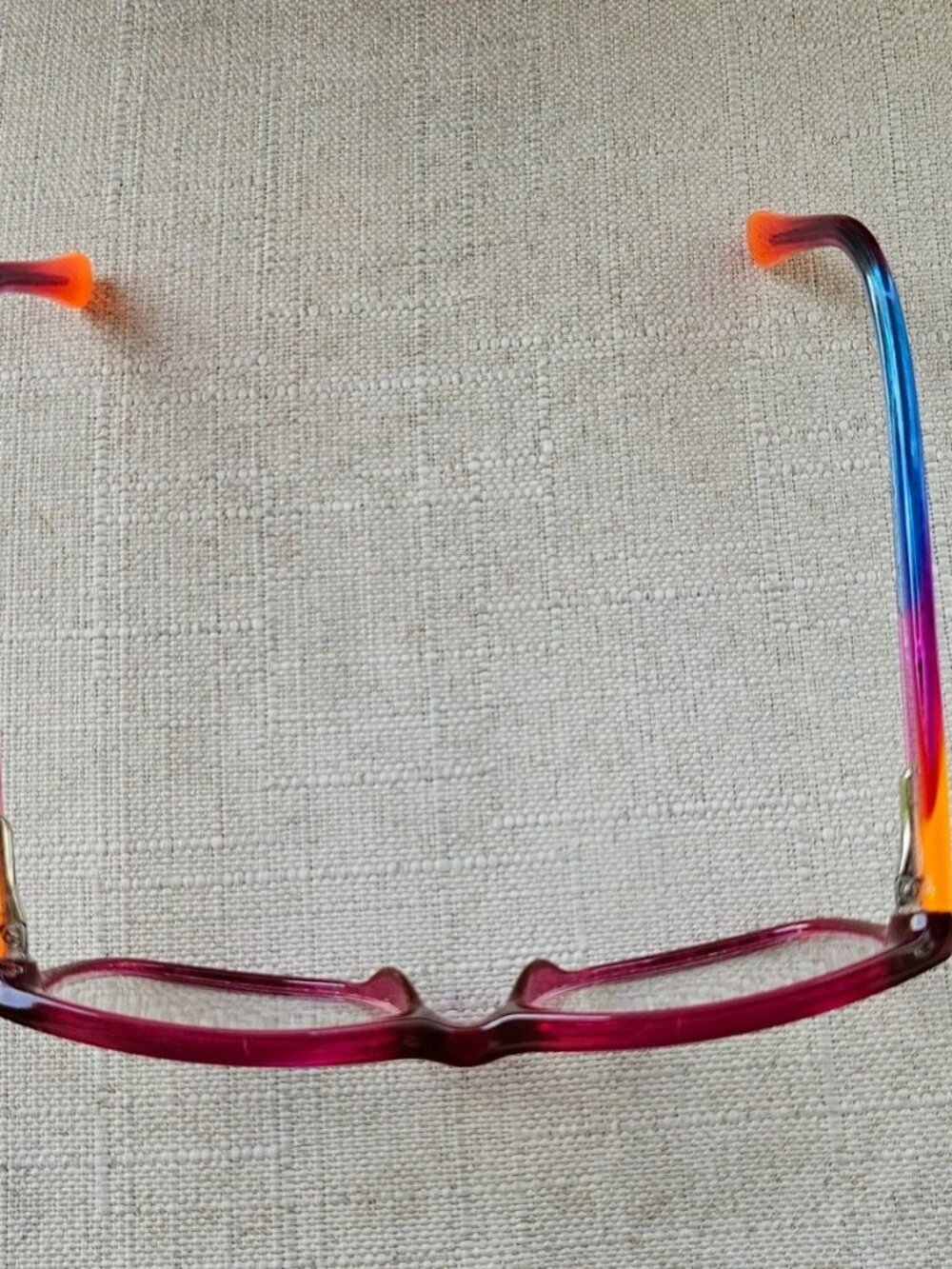 Runway Tween Women Eyeglasses Frame Pink Eyewear Multi Color Temple Glasses - Picture 12 of 12